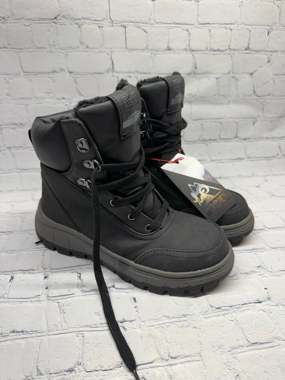 Black Roxy Women's Karmel Work Boot Steel Toe Winter Size 5.5